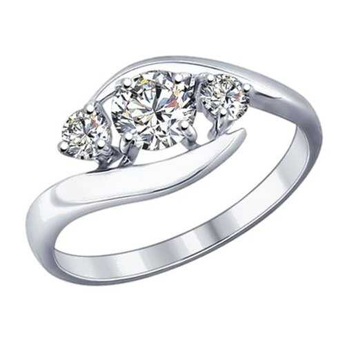 Кольцо женское SOKOLOV из серебра со Swarovski Zirconia 89010040 р.18.5 в Reserved