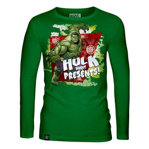 Лонгслив мужской Good Loot X-mas Hulk зеленый M в Reserved