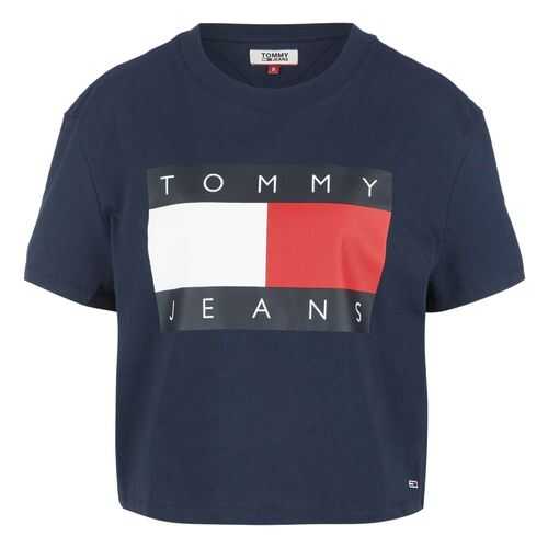 Футболка женская Tommy Jeans DW0DW07153 C87 синяя S в Reserved